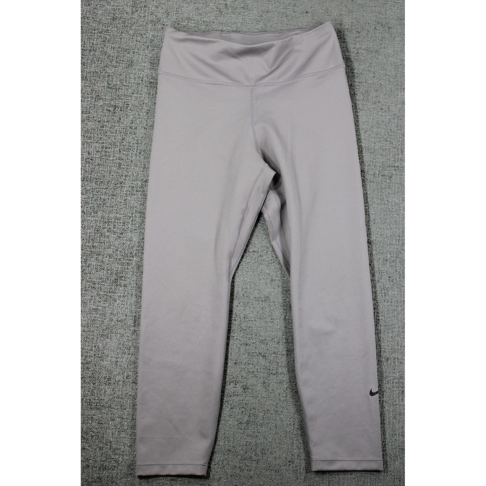 Nike Womens Dri-FIT One Cropped Leggings Gray BV0001-056 Size M